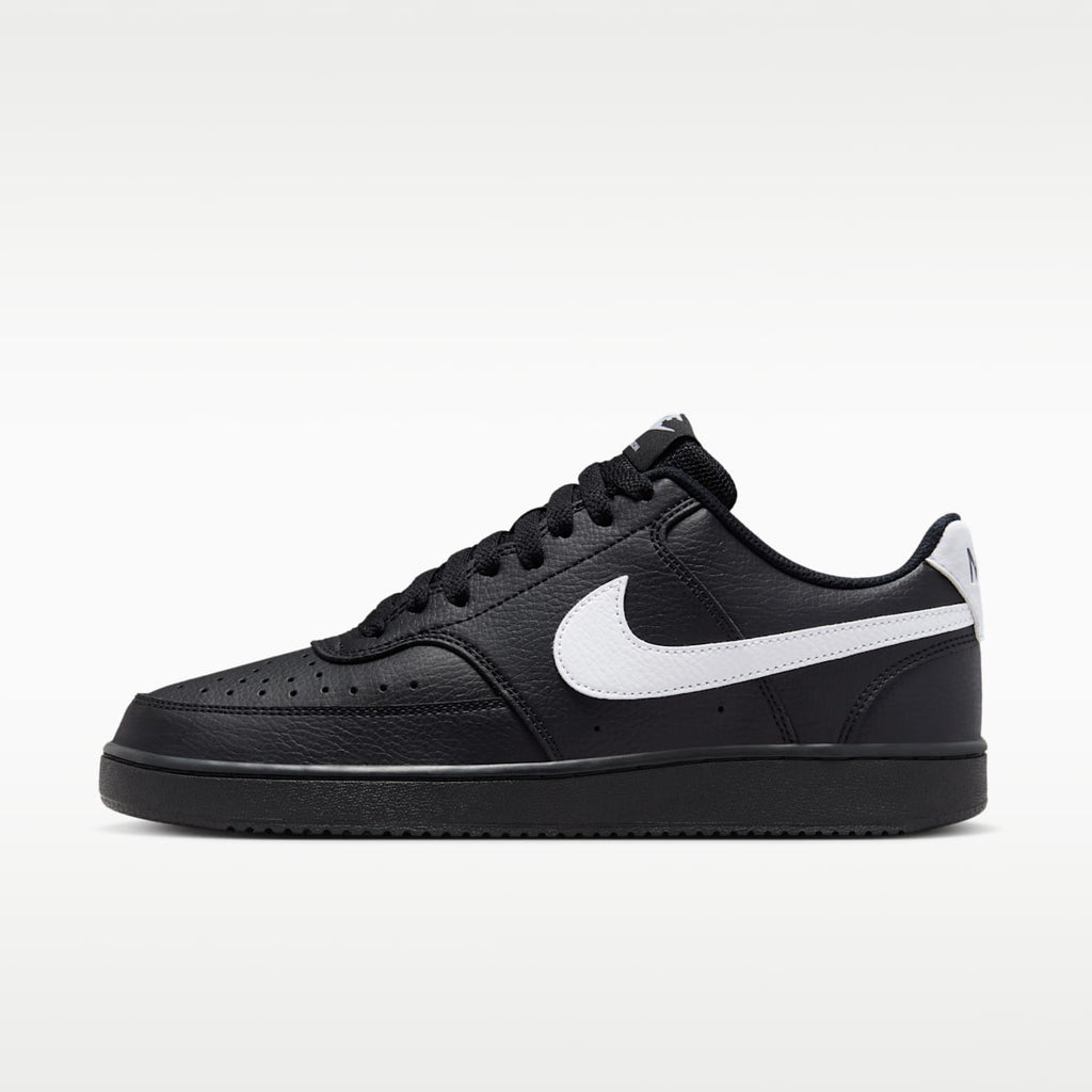 Nike Court Vision Low Men's Shoes - Black/Black/White - Image 1