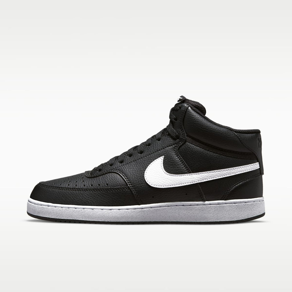 Nike Court Vision Mid Next Nature Men's Shoes - Black/Black/White - Image 1
