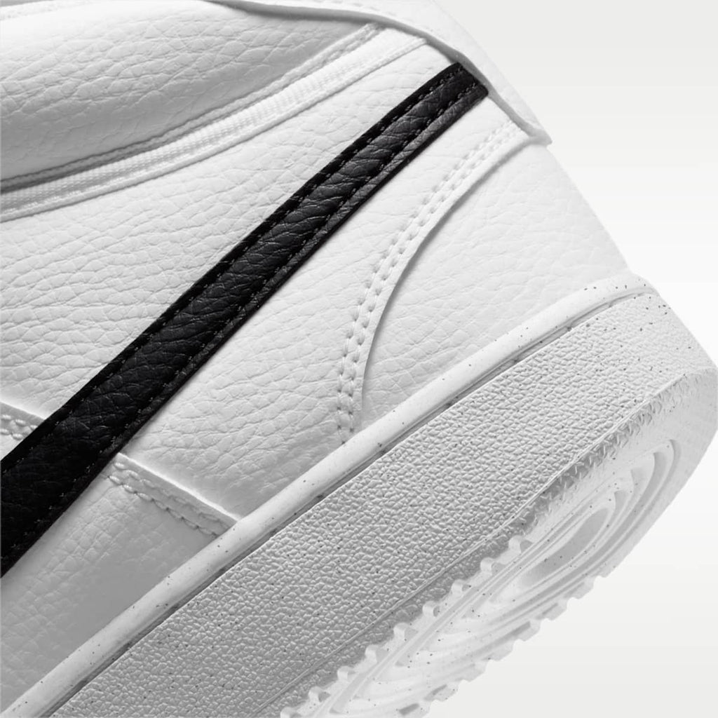 Nike Court Vision Mid Next Nature Men's Shoes - White/White/Black - Image 8