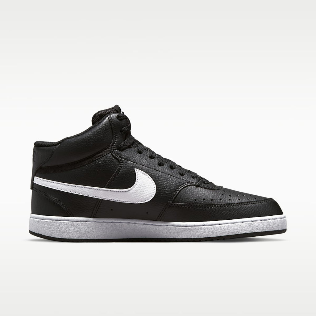 Nike Court Vision Mid Next Nature Men's Shoes - Black/Black/White - Image 4
