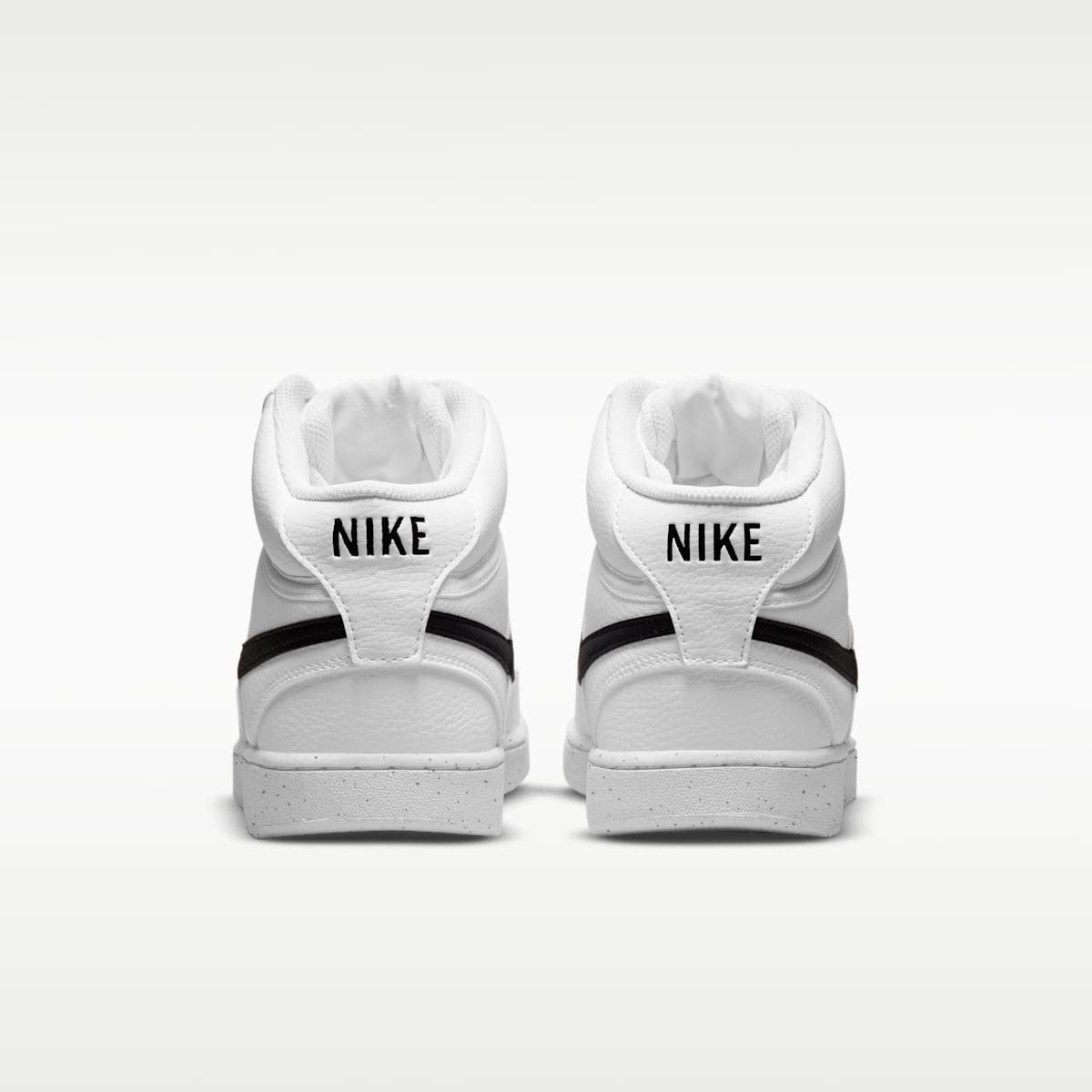 Nike Court Vision Mid Next Nature Men's Shoes - White/White/Black - Image 6