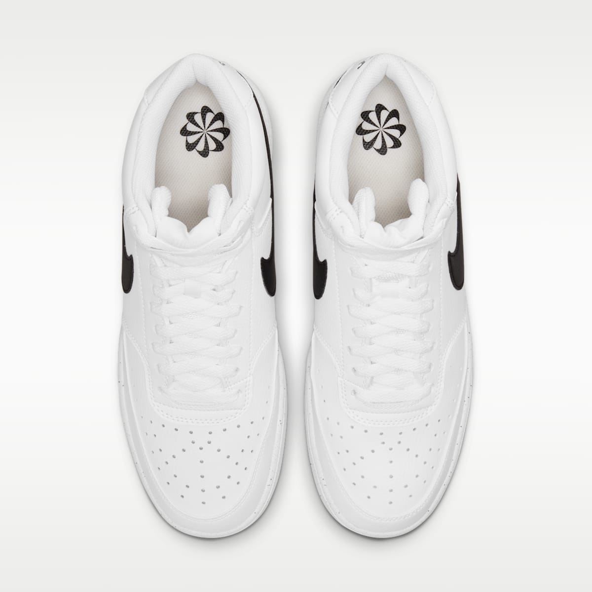Nike Court Vision Mid Next Nature Men's Shoes - White/White/Black - Image 4