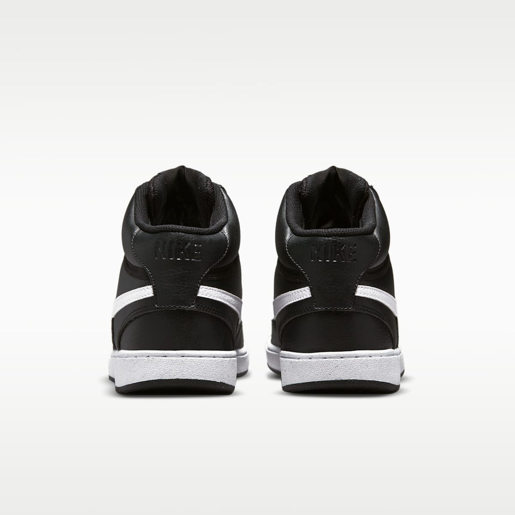 Nike Court Vision Mid Next Nature Men's Shoes - Black/Black/White - Image 7