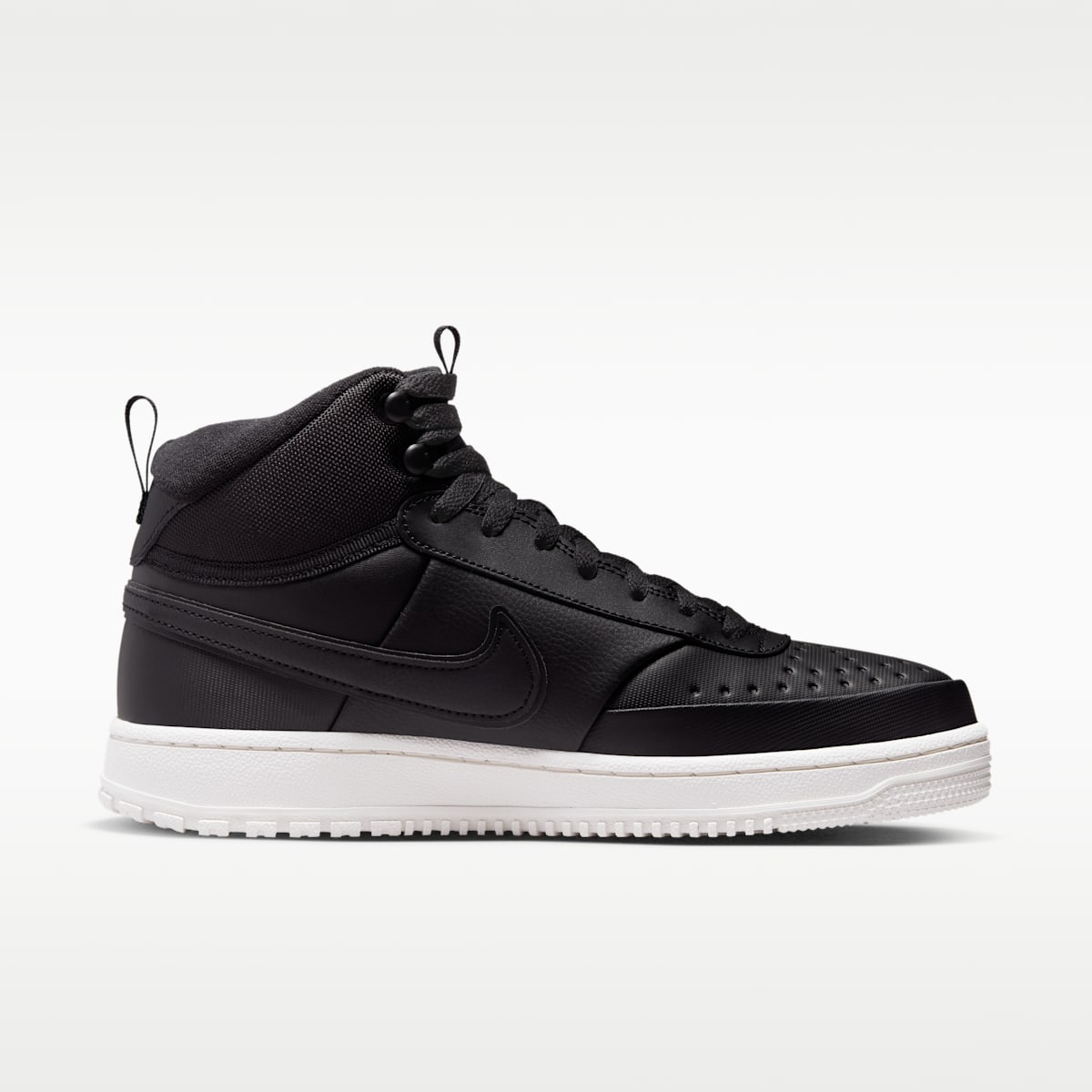 Nike Court Vision Mid Men's Winterized Shoes - Black/Phantom/Black - Image 3