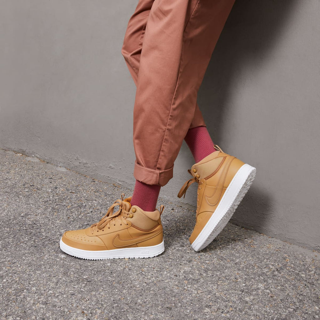 Nike Court Vision Mid Men's Winterized Shoes - Elemental Gold/Sail/Desert Ochre/Elemental Gold - Image 2