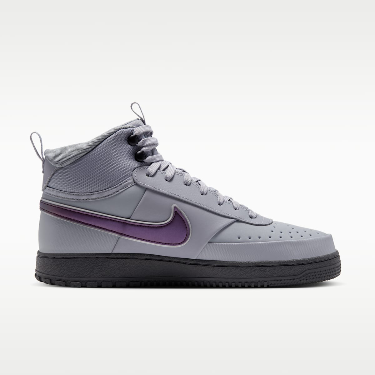 Nike Court Vision Mid SE Men's Winterized Shoes - Wolf Grey/Iron Grey/Black/Mahogany - Image 3