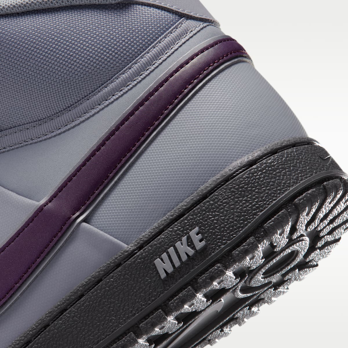 Nike Court Vision Mid SE Men's Winterized Shoes - Wolf Grey/Iron Grey/Black/Mahogany - Image 8