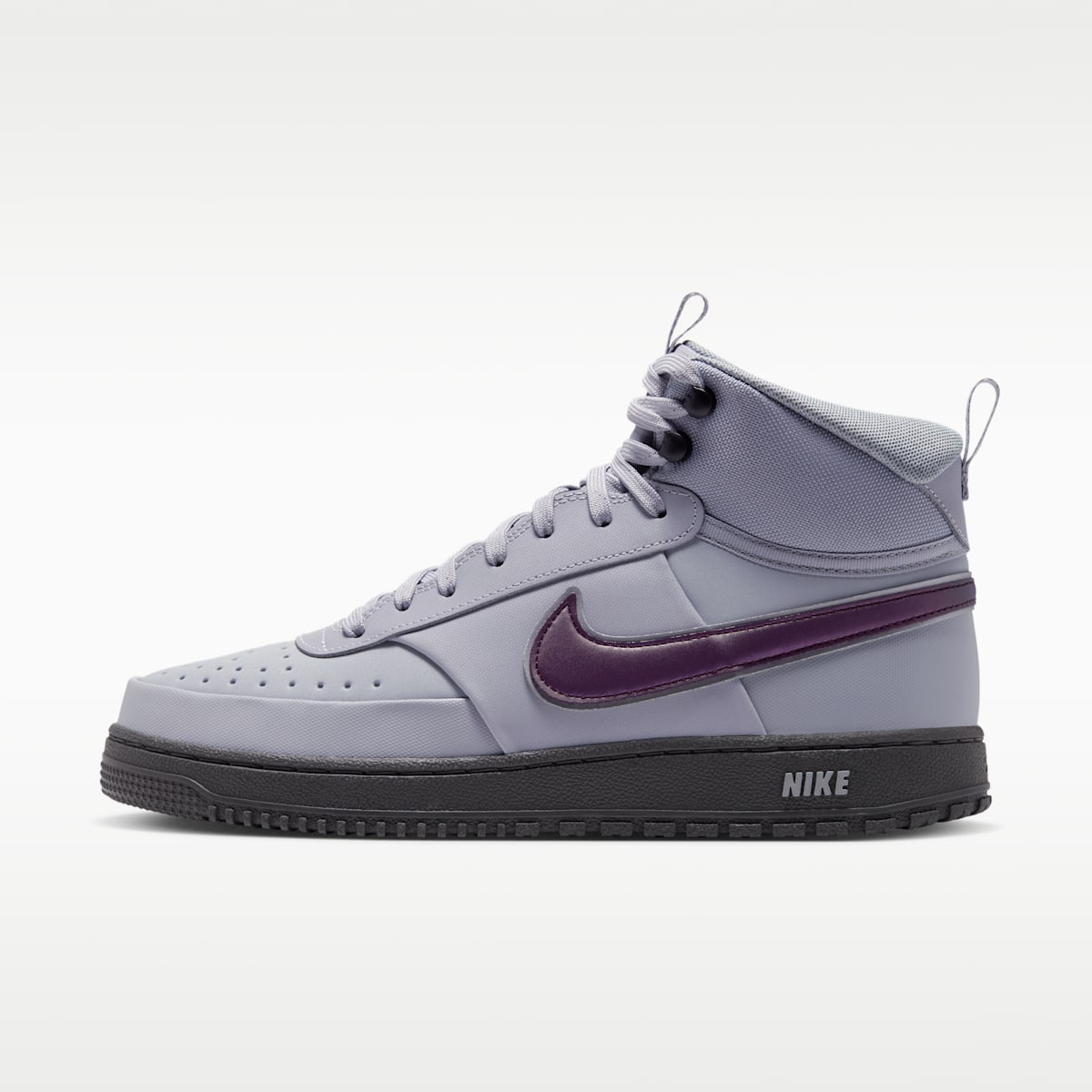 Nike Court Vision Mid SE Men's Winterized Shoes - Wolf Grey/Iron Grey/Black/Mahogany - Image 1