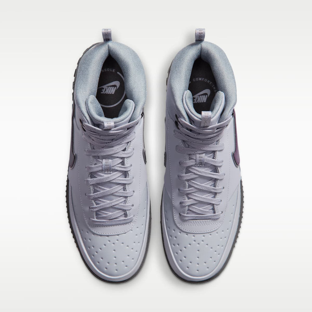 Nike Court Vision Mid SE Men's Winterized Shoes - Wolf Grey/Iron Grey/Black/Mahogany - Image 4