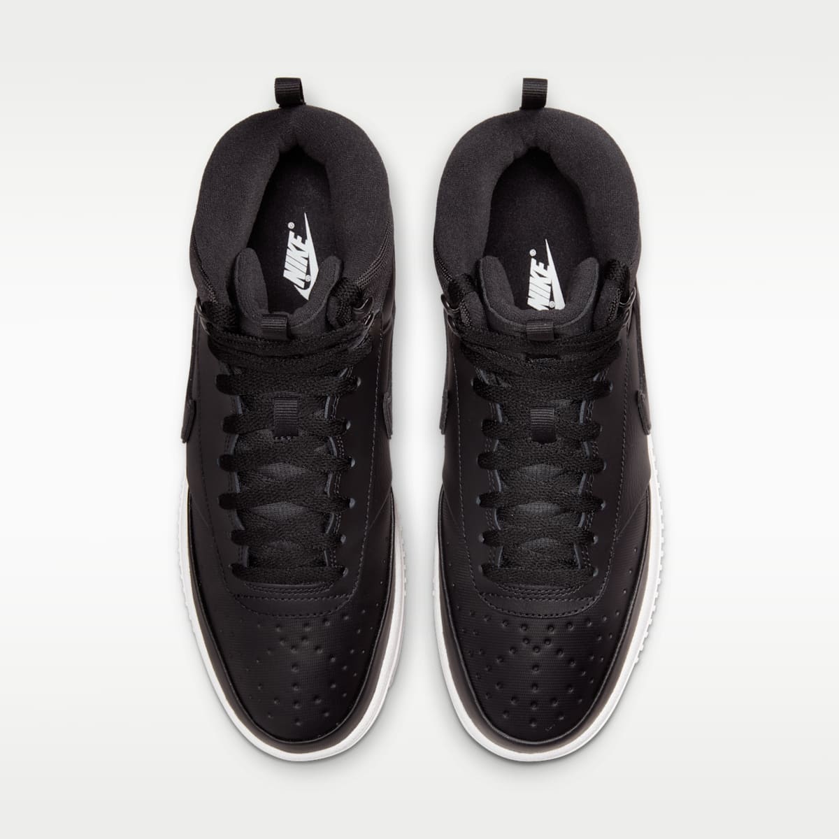 Nike Court Vision Mid Men's Winterized Shoes - Black/Phantom/Black - Image 4