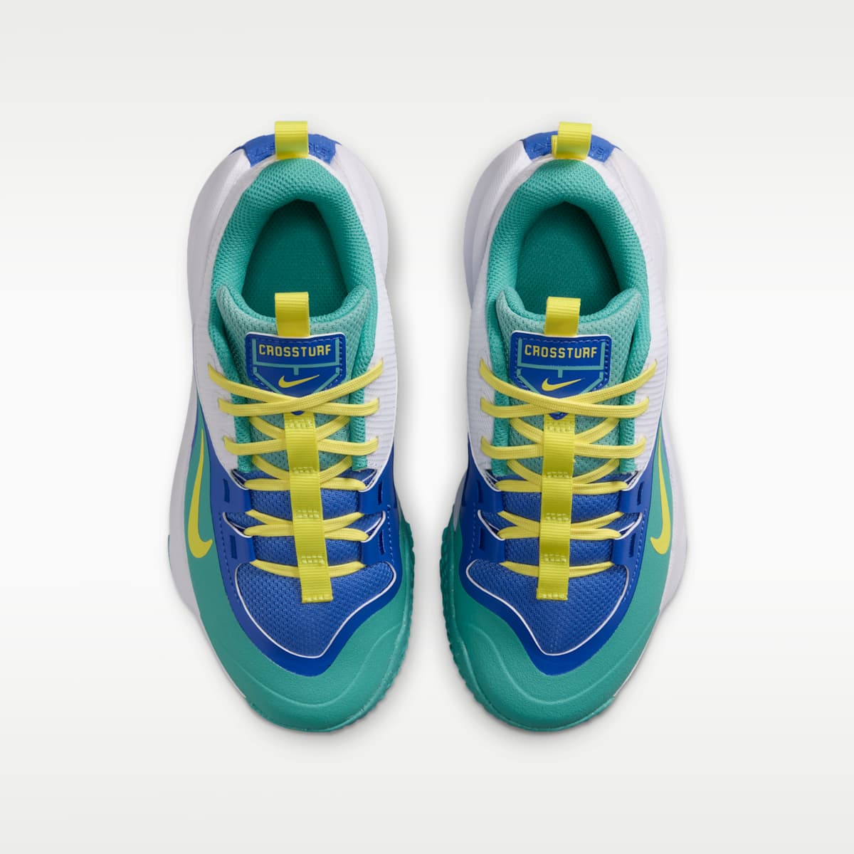 Nike Cross Turf Big Kids' Shoes - Washed Teal/Light Racer Blue/Old Royal/Sonic Yellow