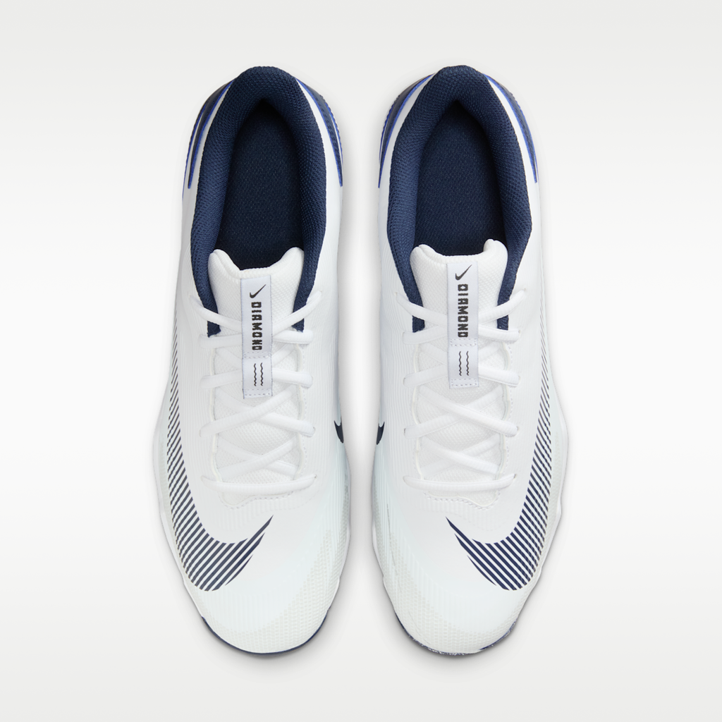 Women's Nike Diamond Clutch Baseball Cleats - White/College Navy/Obsidian/Black