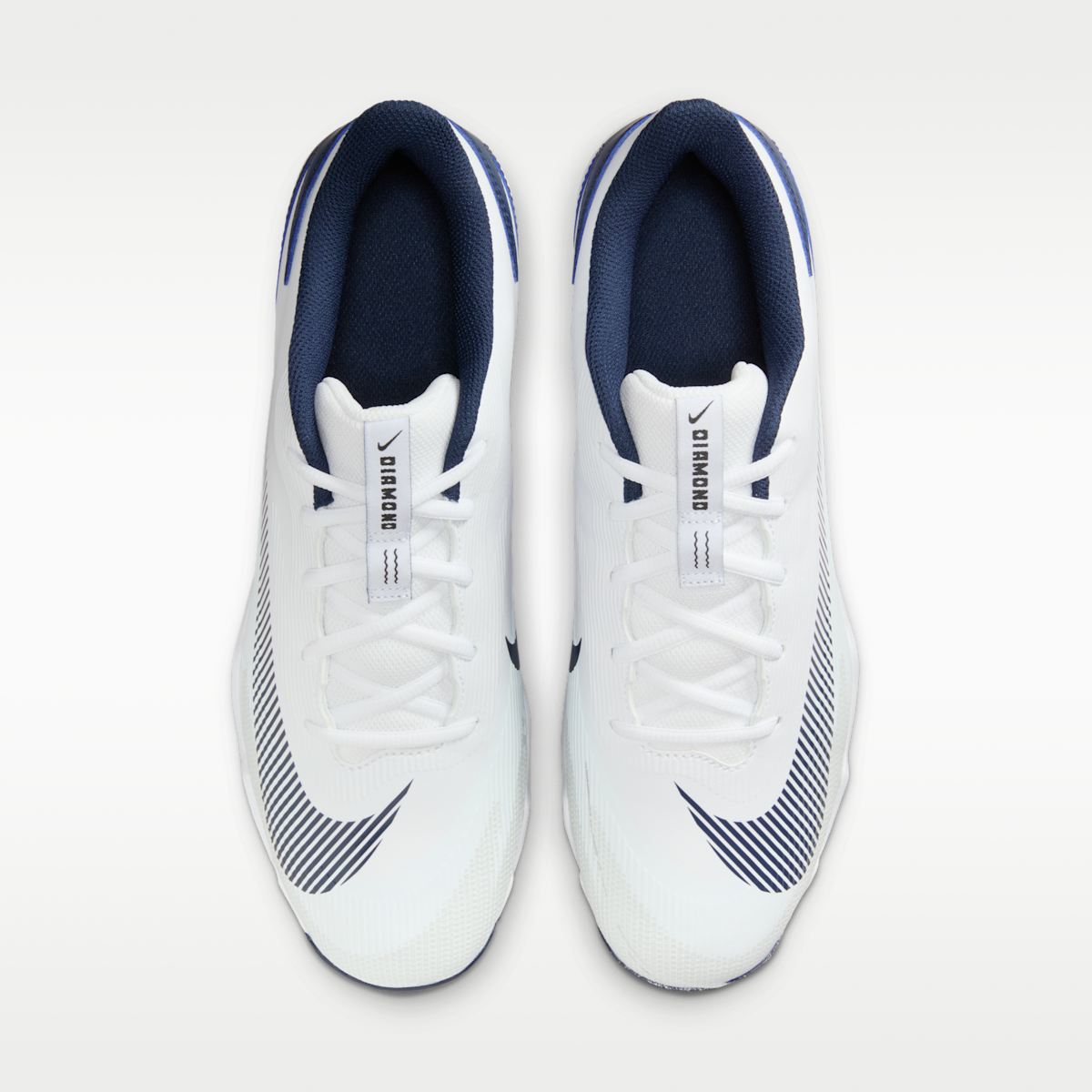 Women's Nike Diamond Clutch Baseball Cleats - White/College Navy/Obsidian/Black