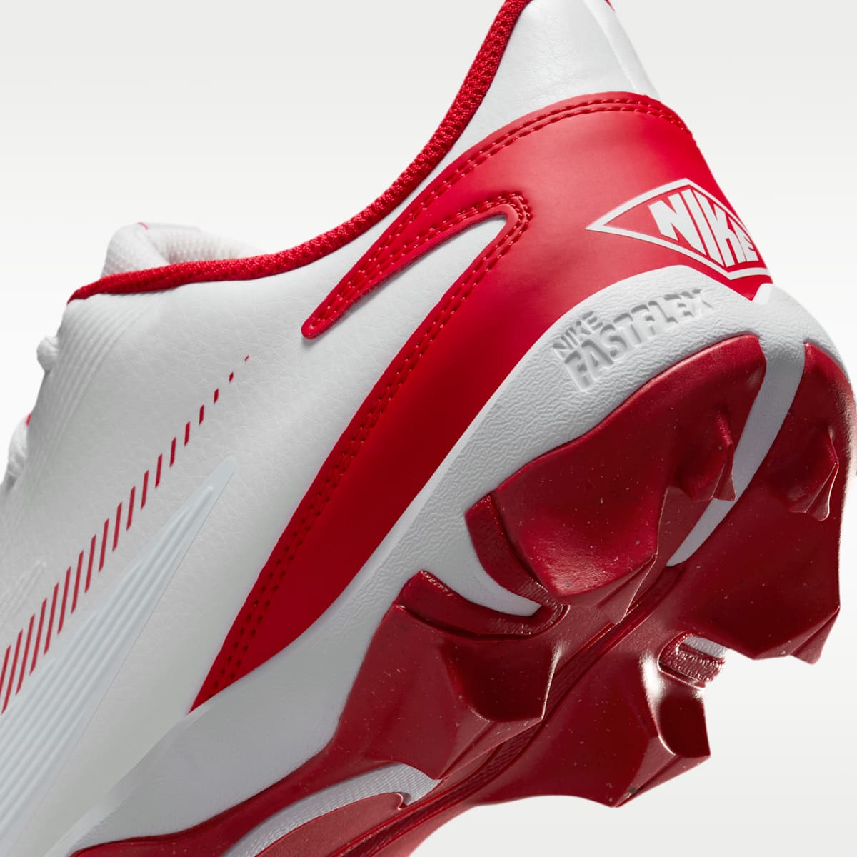 Nike Diamond Clutch Baseball Cleats - White/Gym Red/Phantom/University Red - Image 9