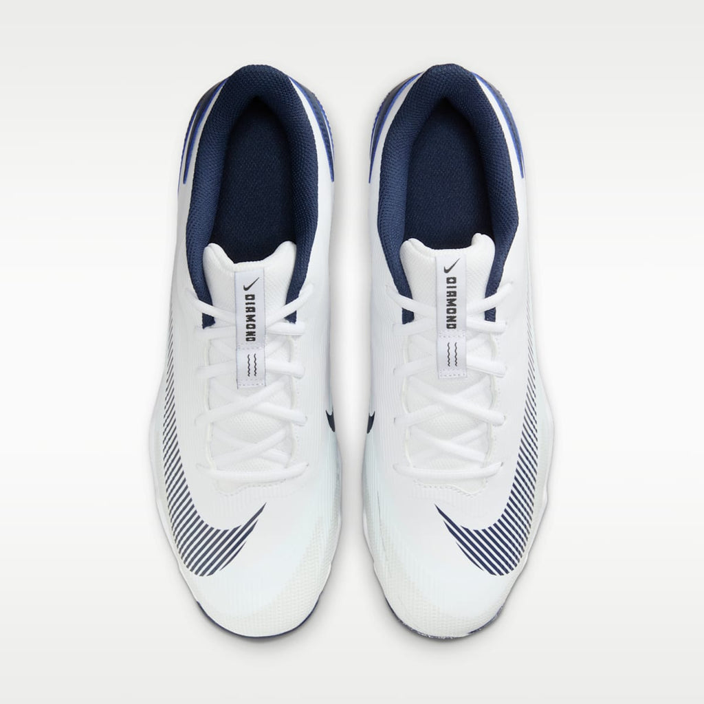 Nike Diamond Clutch Baseball Cleats - White/College Navy/Obsidian/Black - Image 4