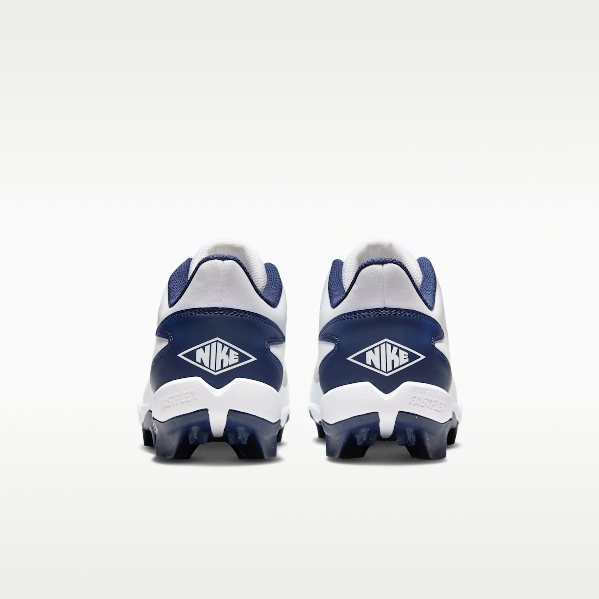 Women's Nike Diamond Clutch Baseball Cleats - White/College Navy/Obsidian/Black
