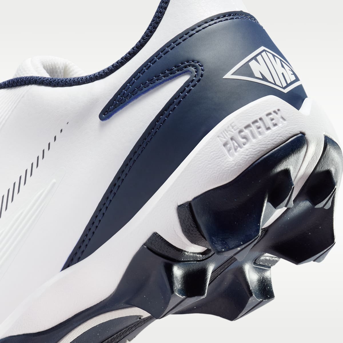 Nike Diamond Clutch Baseball Cleats - White/College Navy/Obsidian/Black - Image 9