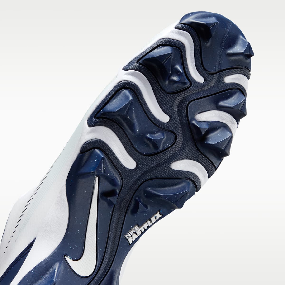 Nike Diamond Clutch Baseball Cleats - White/College Navy/Obsidian/Black - Image 7