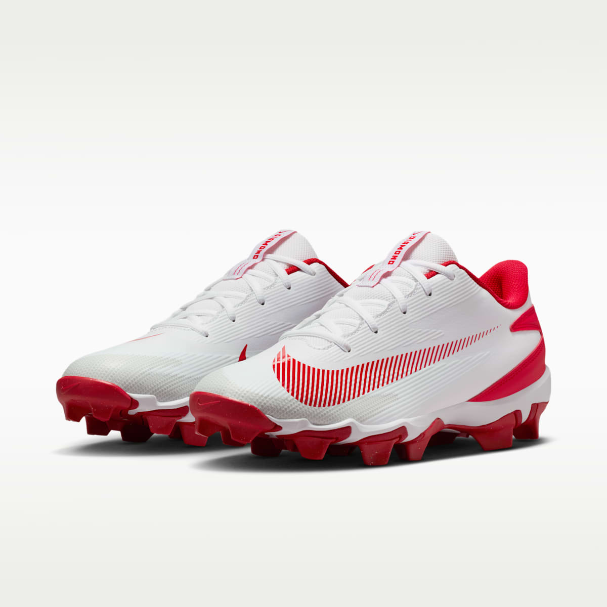Nike Diamond Clutch Baseball Cleats - White/Gym Red/Phantom/University Red - Image 5
