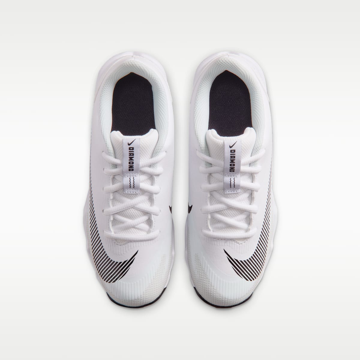 Nike Diamond Clutch Big Kids' Baseball Cleats - White/Photon Dust/Black