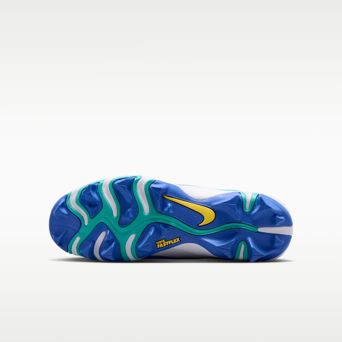 Nike Diamond Clutch Big Kids' Baseball Cleats - Washed Teal/Light Racer Blue/Old Royal/Sonic Yellow