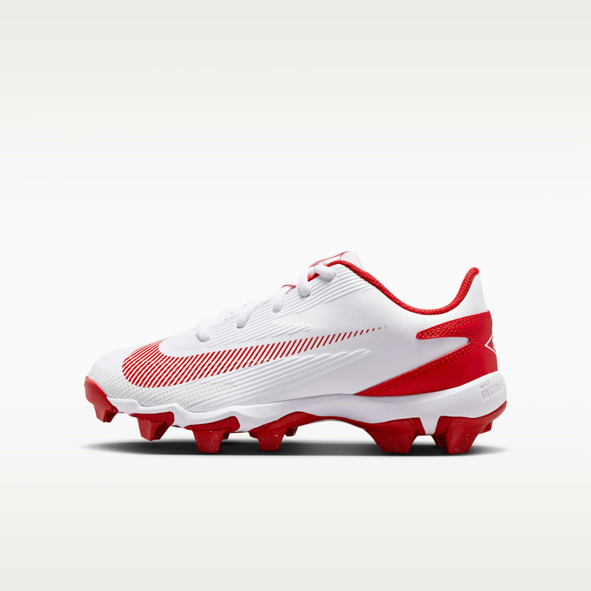 Nike Diamond Clutch Big Kids' Baseball Cleats - White/Gym Red/Phantom/University Red