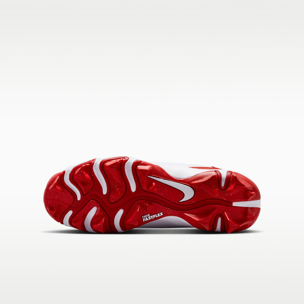Nike Diamond Clutch Big Kids' Baseball Cleats - White/Gym Red/Phantom/University Red