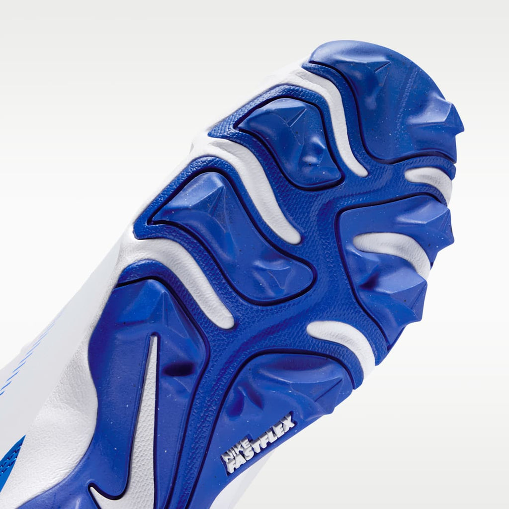 Nike Diamond Clutch Big Kids' Baseball Cleats - White/Old Royal/Phantom/Hyper Royal