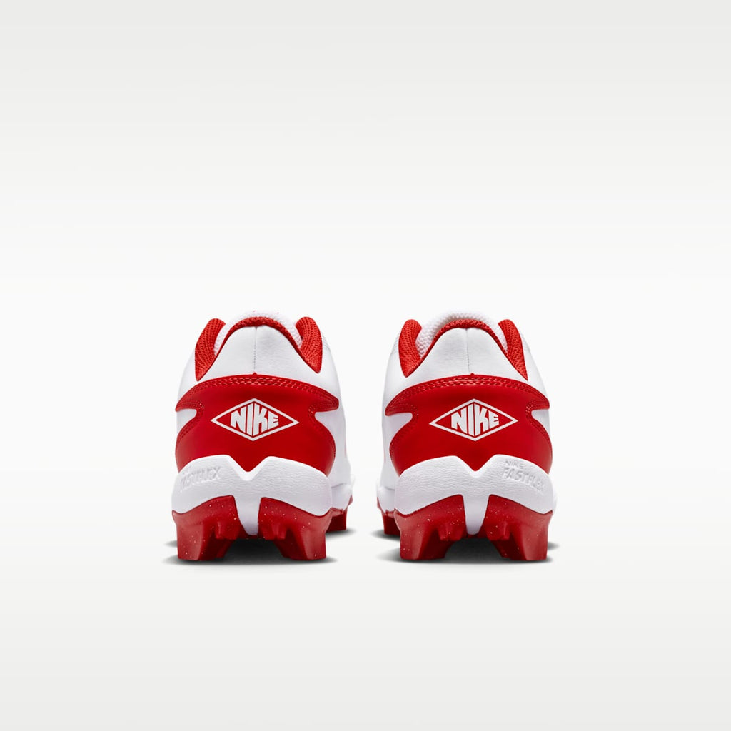 Nike Diamond Clutch Big Kids' Baseball Cleats - White/Gym Red/Phantom/University Red