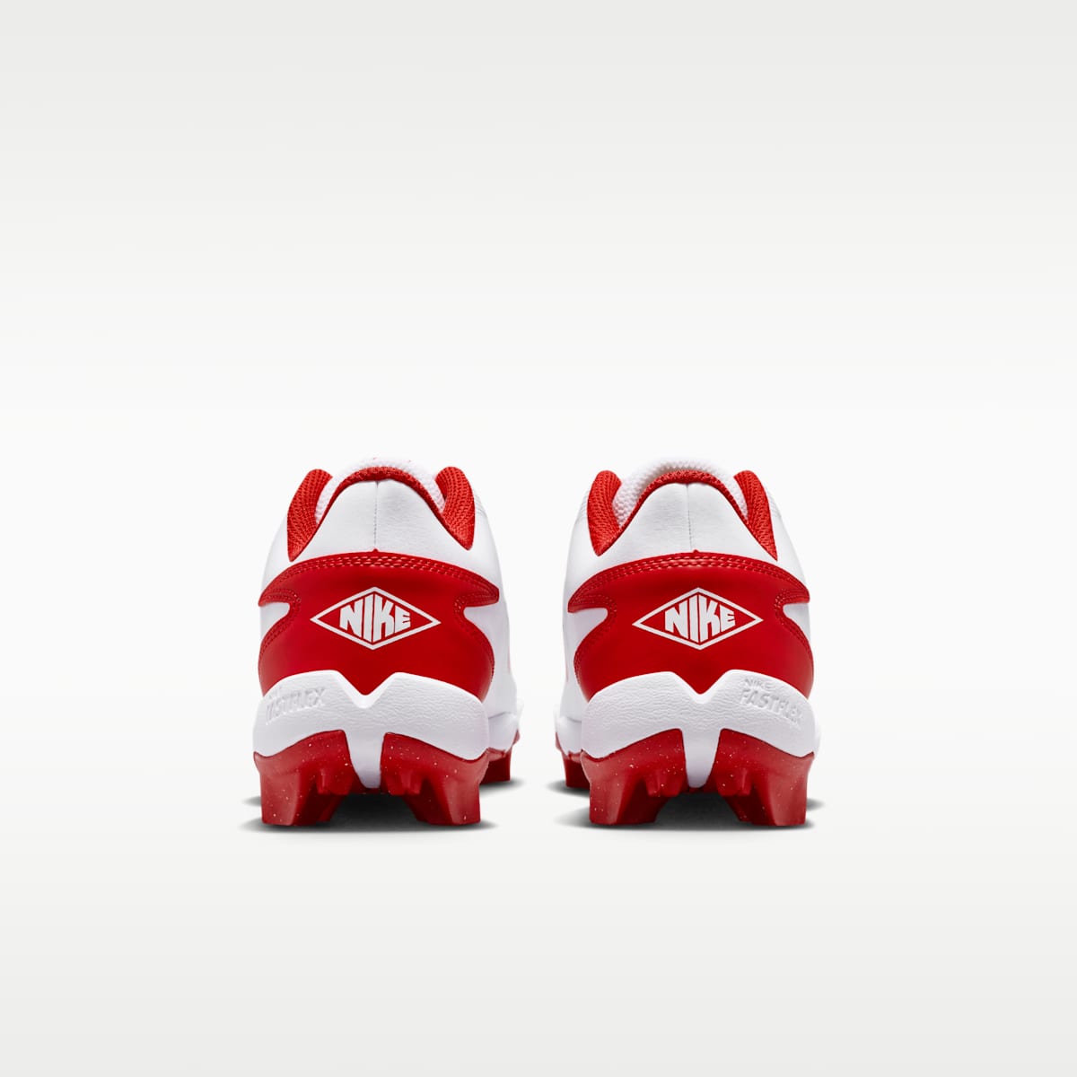 Nike Diamond Clutch Big Kids' Baseball Cleats - White/Gym Red/Phantom/University Red