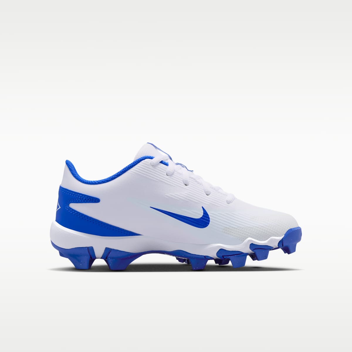 Nike Diamond Clutch Big Kids' Baseball Cleats - White/Old Royal/Phantom/Hyper Royal