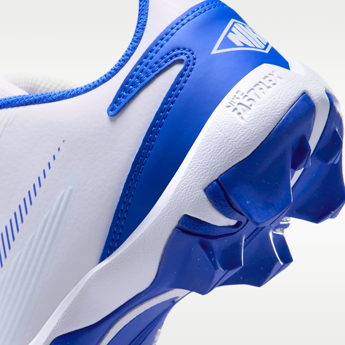 Nike Diamond Clutch Big Kids' Baseball Cleats - White/Old Royal/Phantom/Hyper Royal