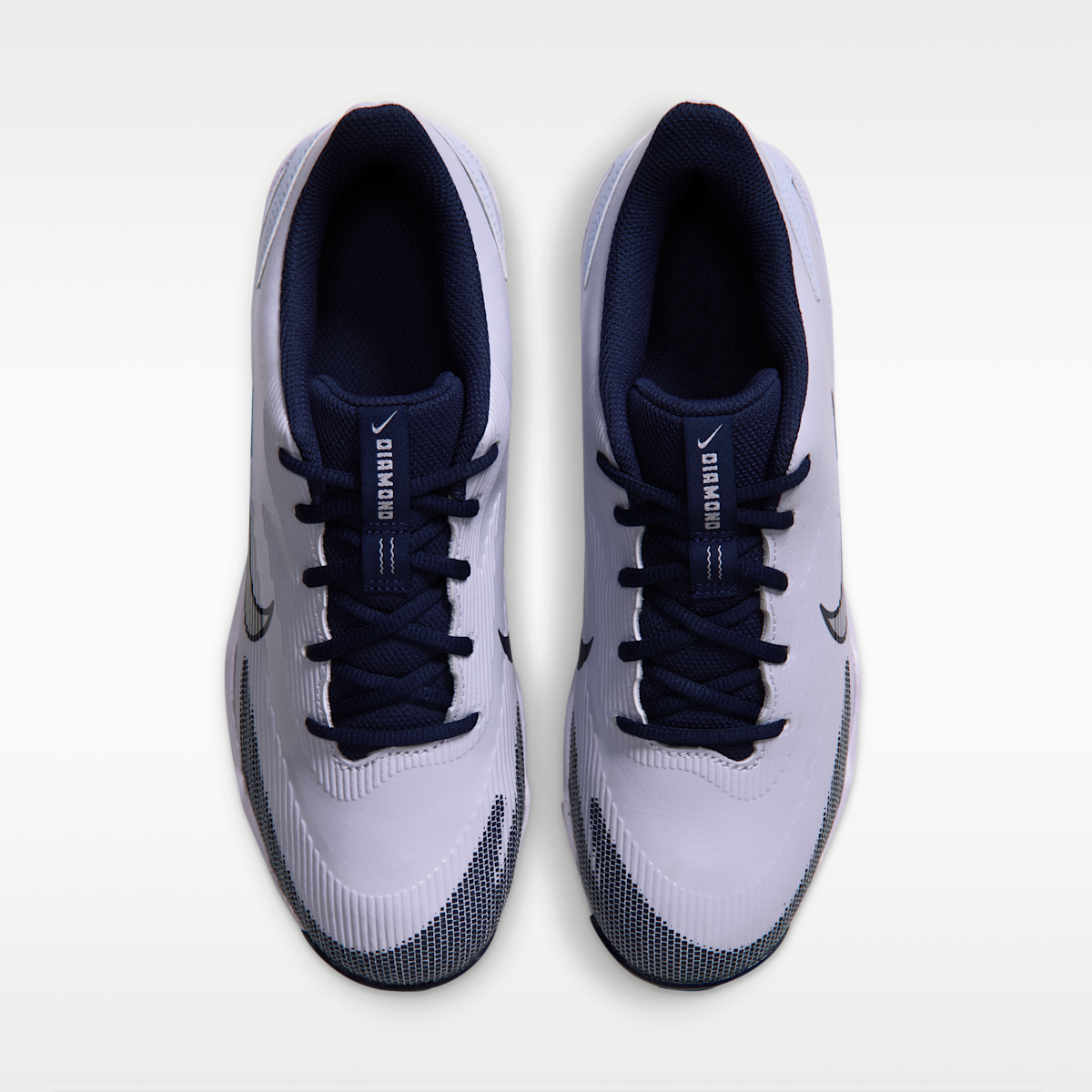 Women's Nike Diamond Clutch Softball Cleats - Palest Purple/Midnight Navy/Metallic Silver