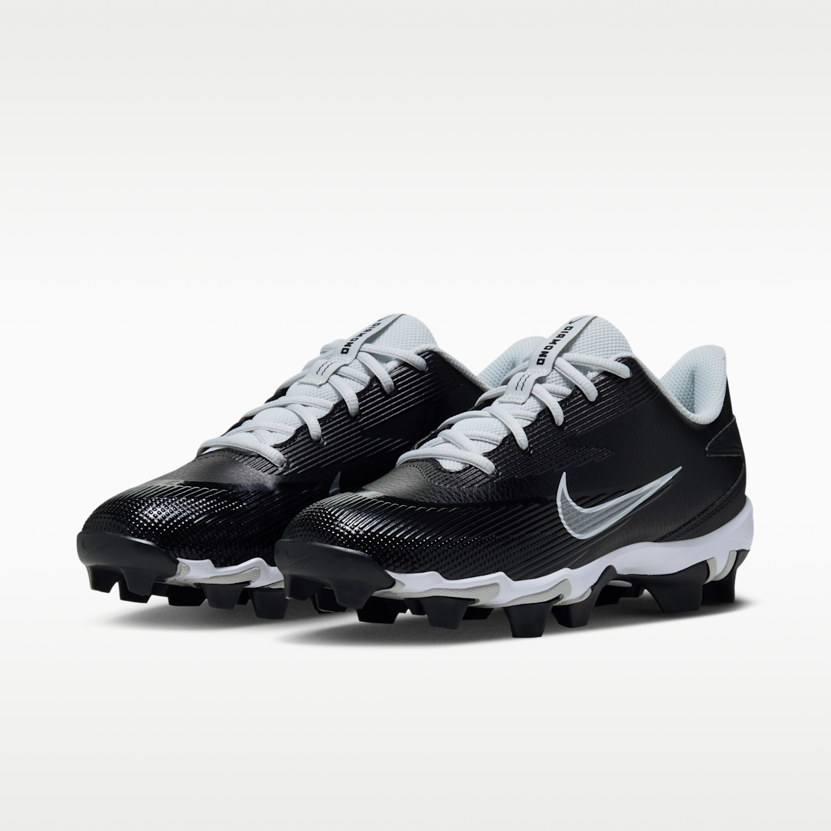 Women's Nike Diamond Clutch Softball Cleats - Black/Photon Dust/Metallic Silver