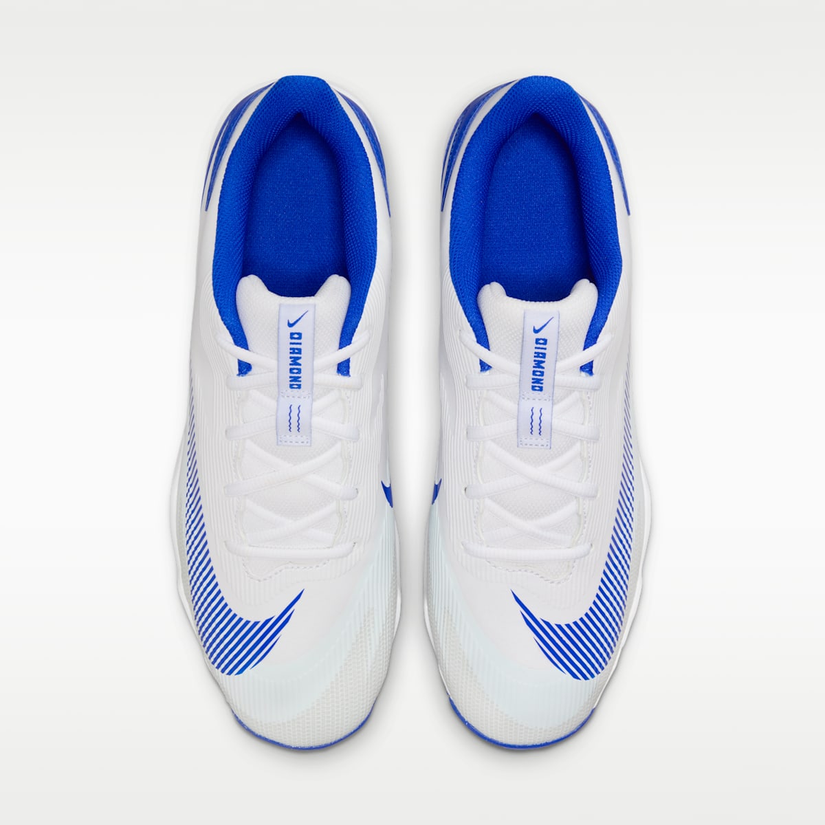 Nike Diamond Clutch Baseball Cleats - White/Old Royal/Phantom/Hyper Royal - Image 4