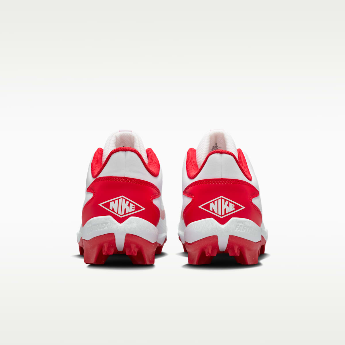 Nike Diamond Clutch Baseball Cleats - White/Gym Red/Phantom/University Red - Image 6