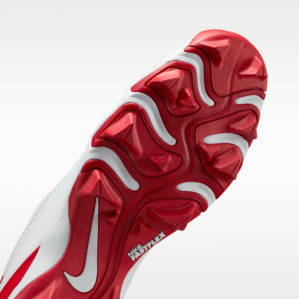 Nike Diamond Clutch Baseball Cleats - White/Gym Red/Phantom/University Red - Image 7