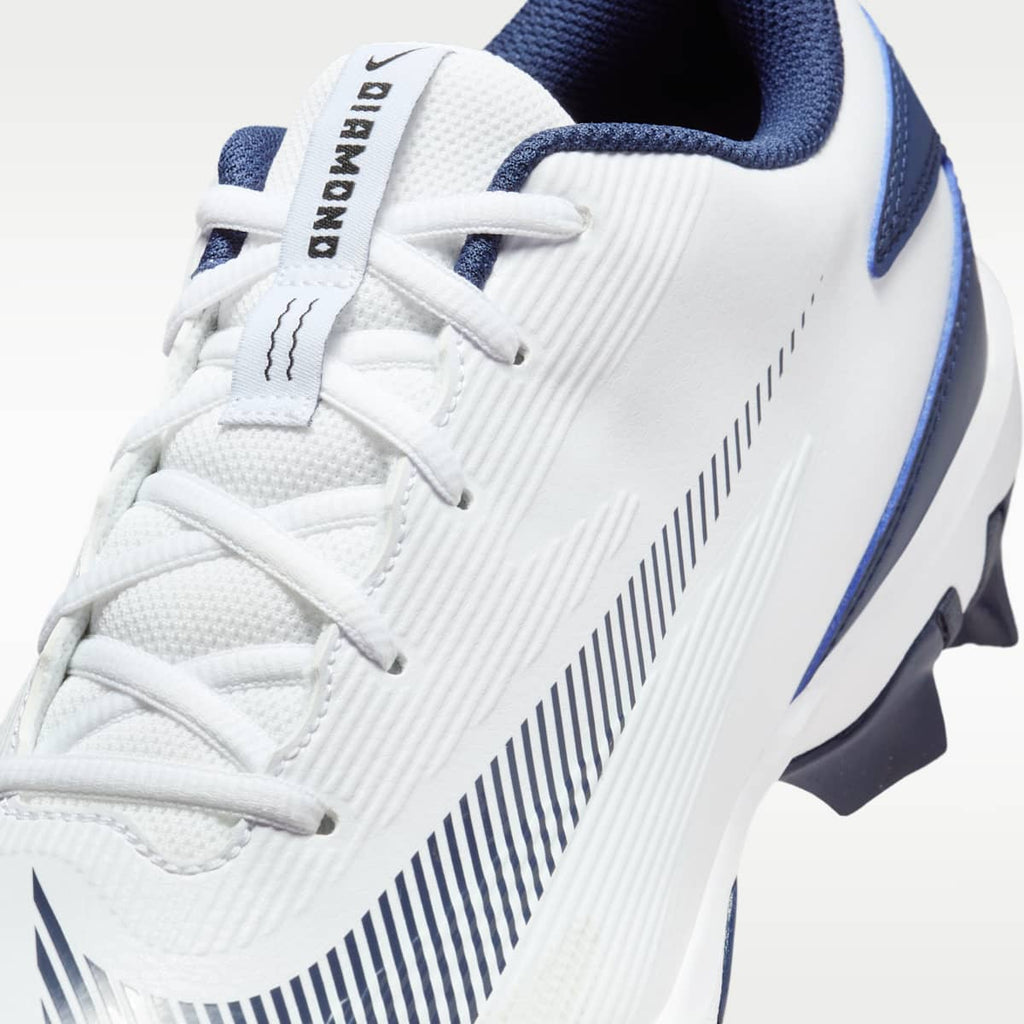 Nike Diamond Clutch Baseball Cleats - White/College Navy/Obsidian/Black - Image 8