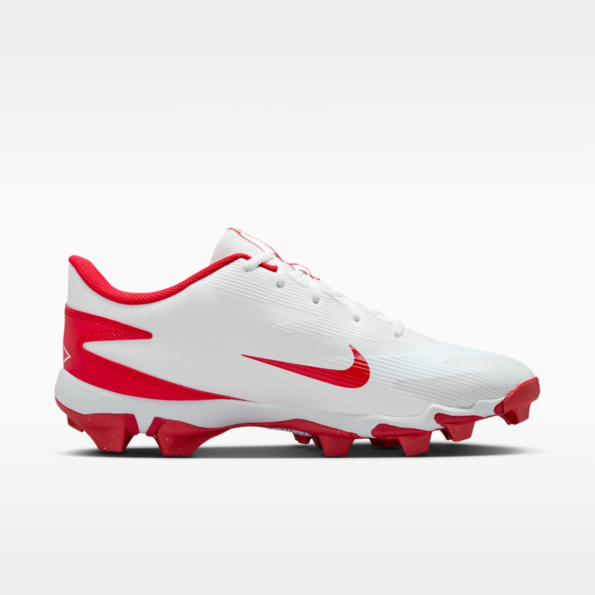 Nike Diamond Clutch Baseball Cleats - White/Gym Red/Phantom/University Red - Image 3