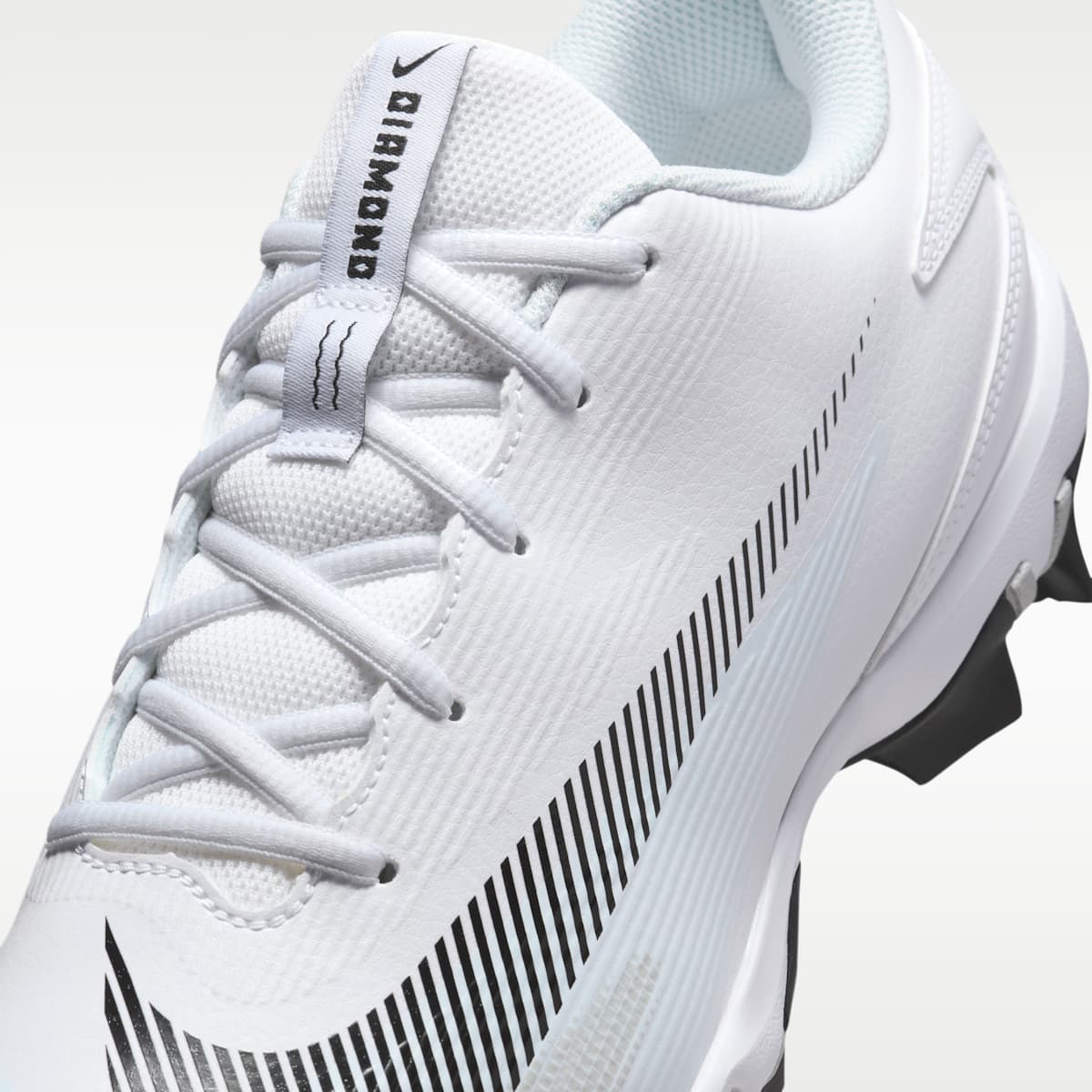 Nike Diamond Clutch Baseball Cleats - White/Photon Dust/Black - Image 8