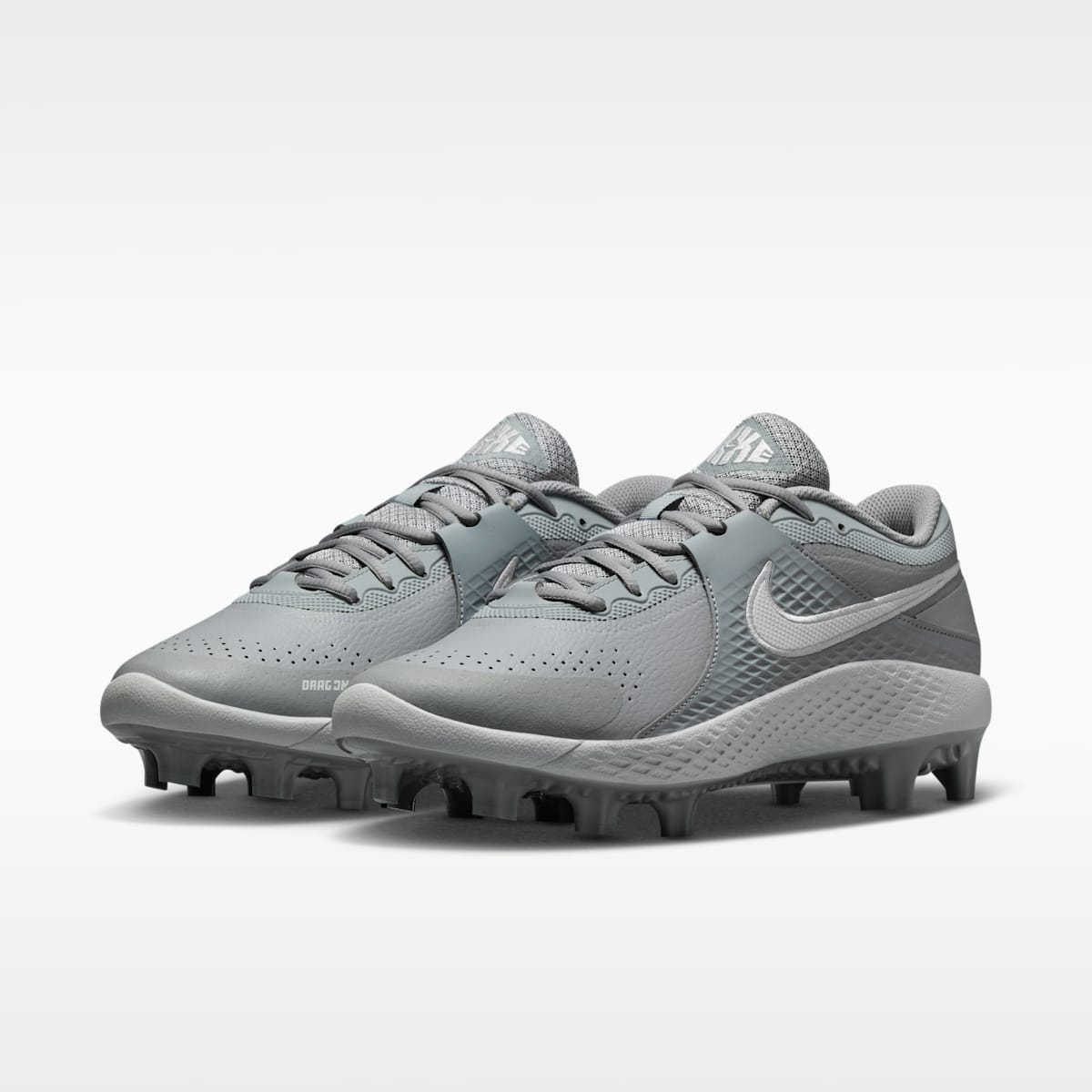 Nike Diamond Gamer MCS Baseball Shoes - Wolf Grey/White - Image 5