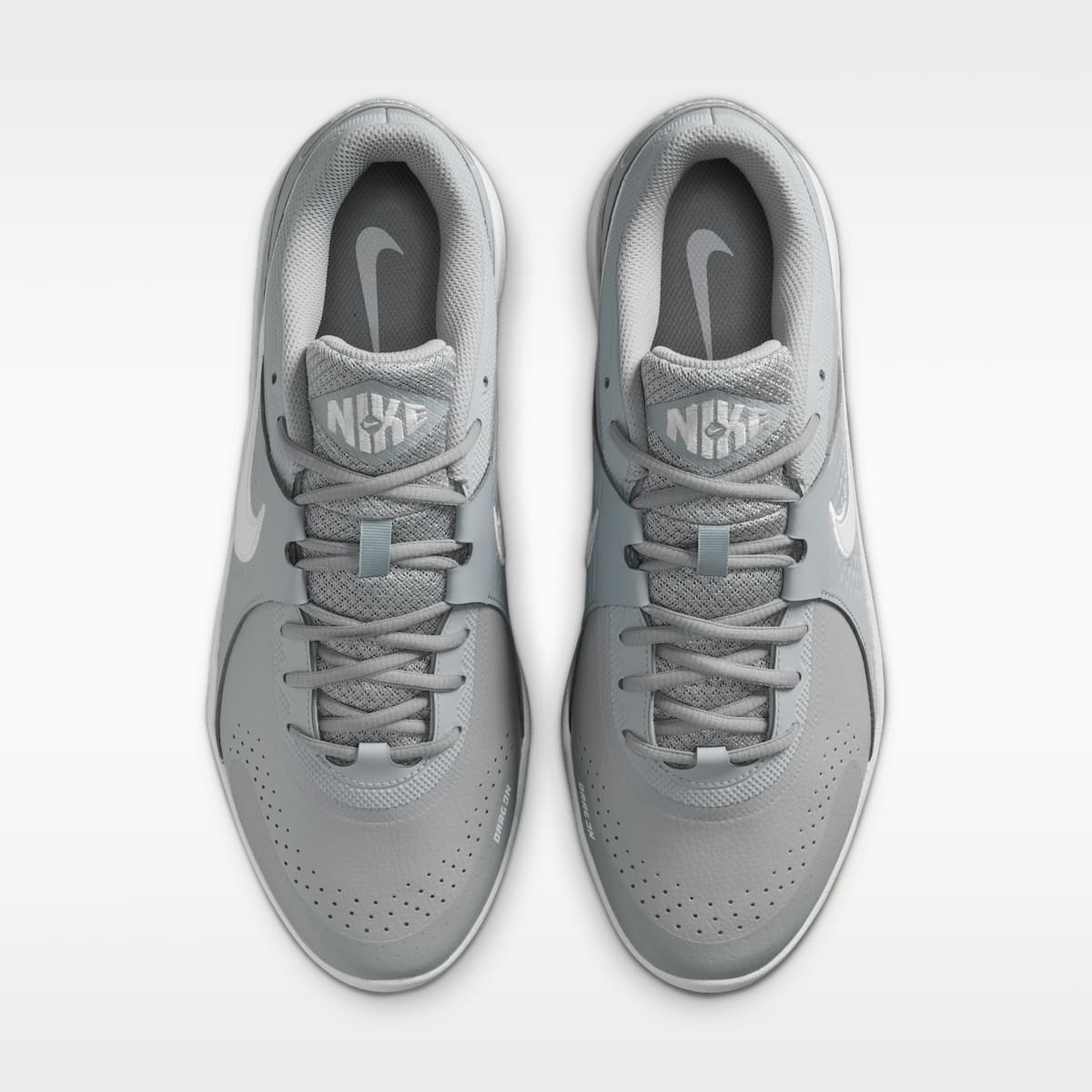 Nike Diamond Gamer MCS Baseball Shoes - Wolf Grey/White - Image 4