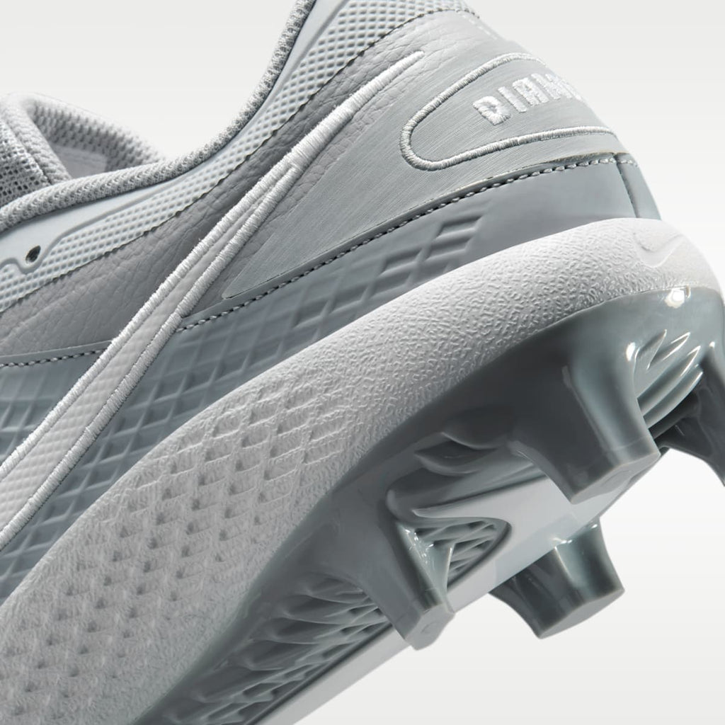 Nike Diamond Gamer MCS Baseball Shoes - Wolf Grey/White - Image 9