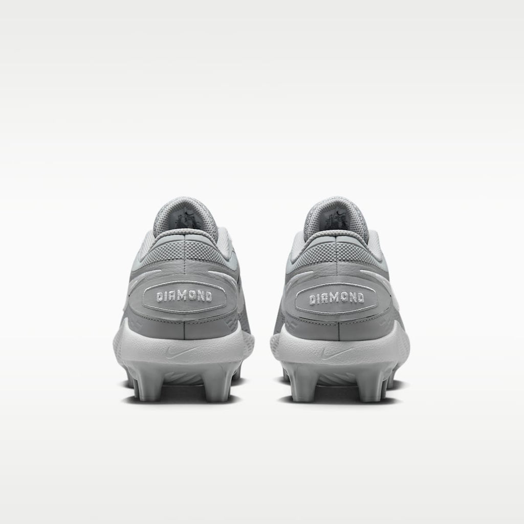 Nike Diamond Gamer MCS Baseball Shoes - Wolf Grey/White - Image 6