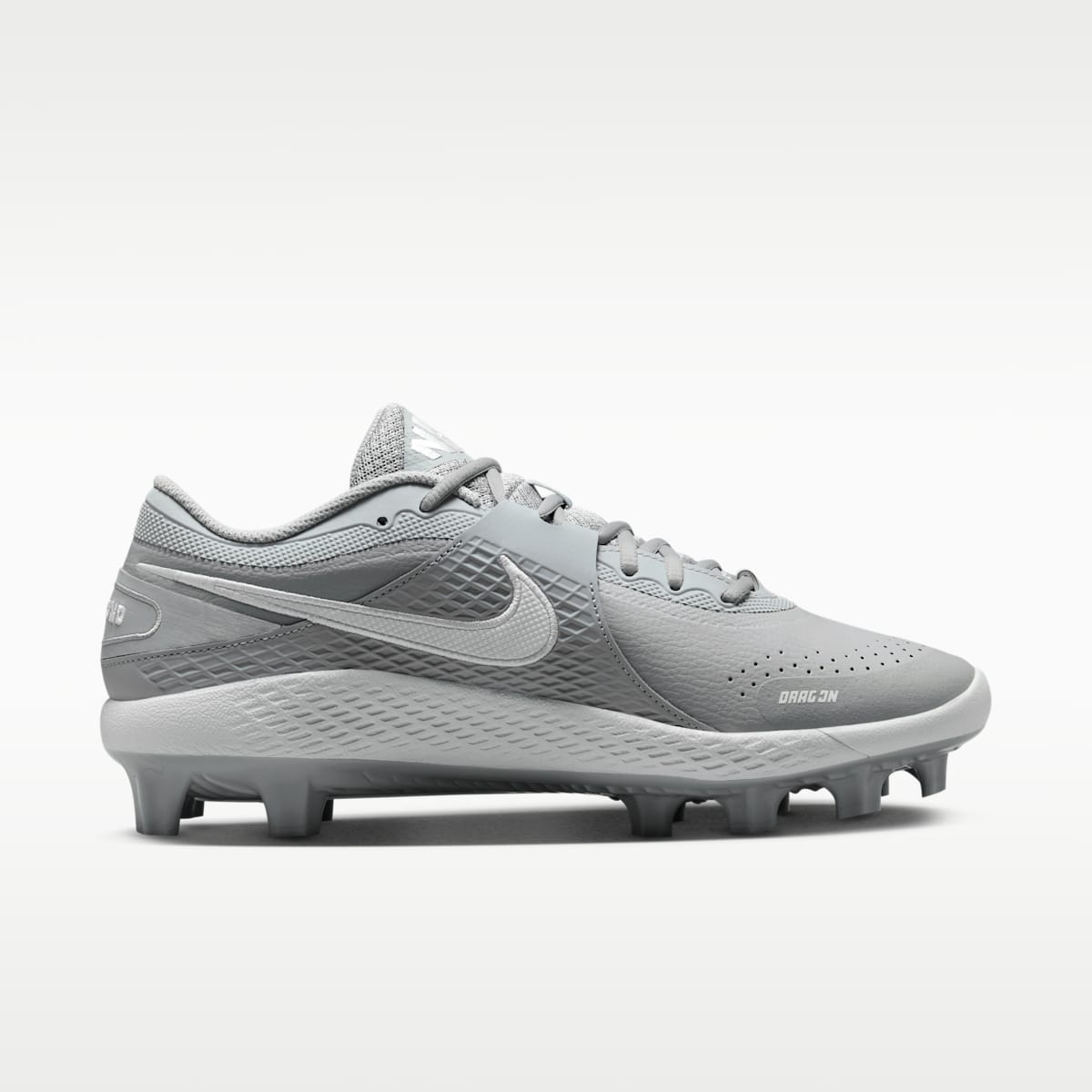 Nike Diamond Gamer MCS Baseball Shoes - Wolf Grey/White - Image 3