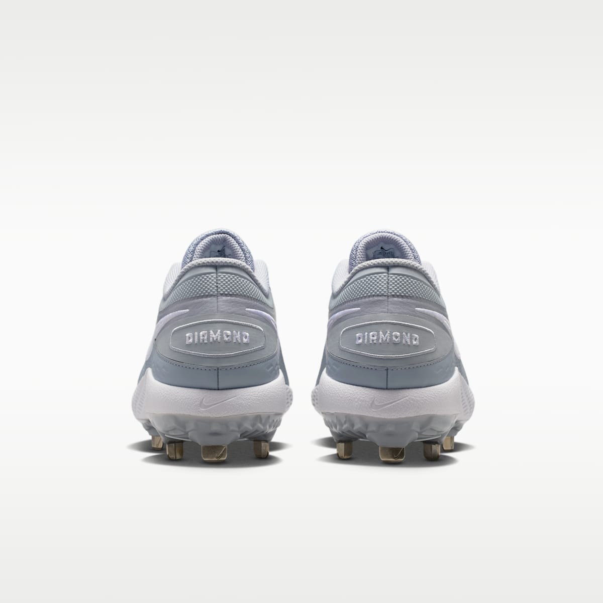 Nike Diamond Gamer MTL Baseball Shoes - Wolf Grey/White - Image 6