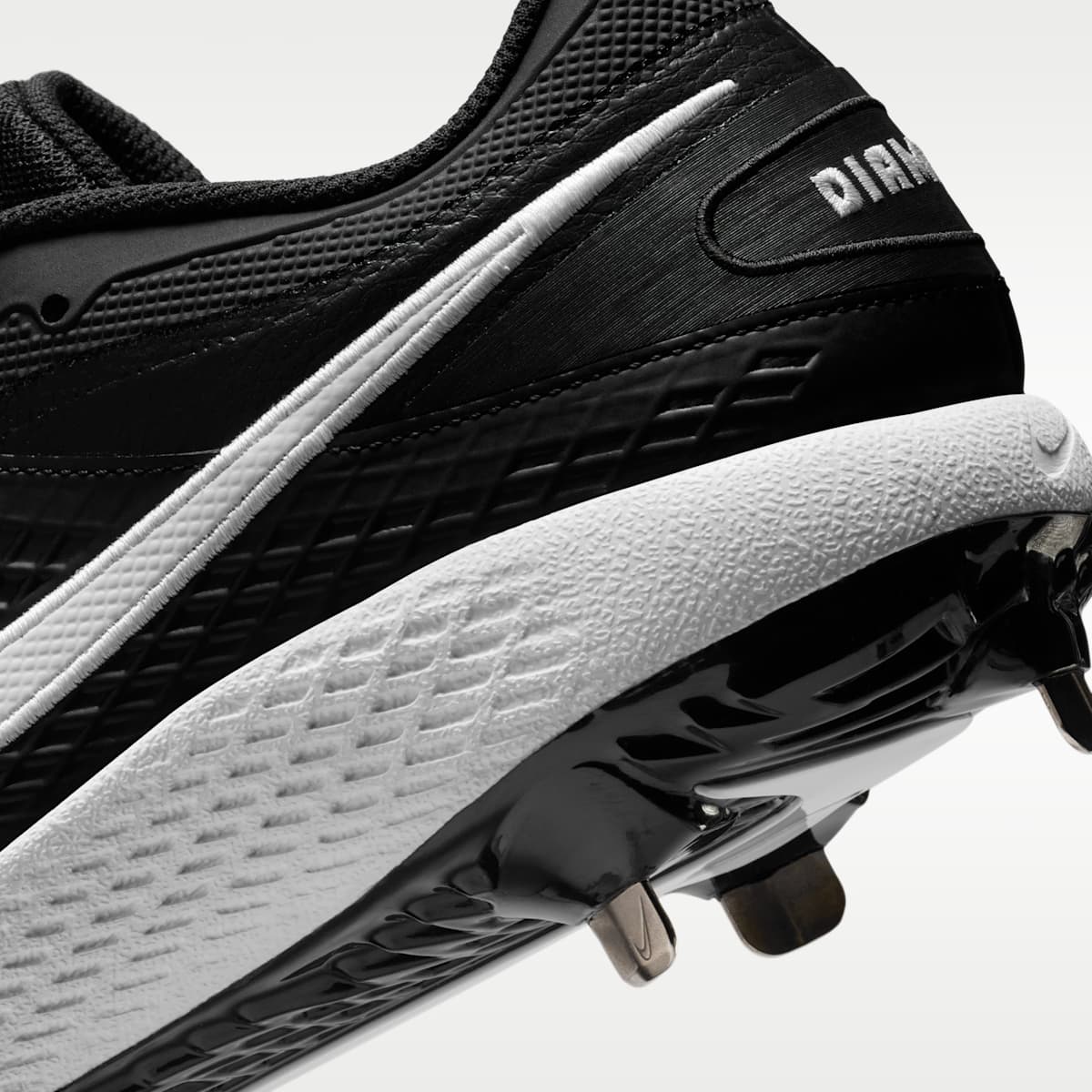 Nike Diamond Gamer MTL Baseball Shoes - Black/White - Image 9