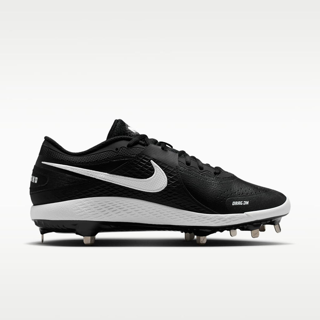 Nike Diamond Gamer MTL Baseball Shoes - Black/White - Image 3