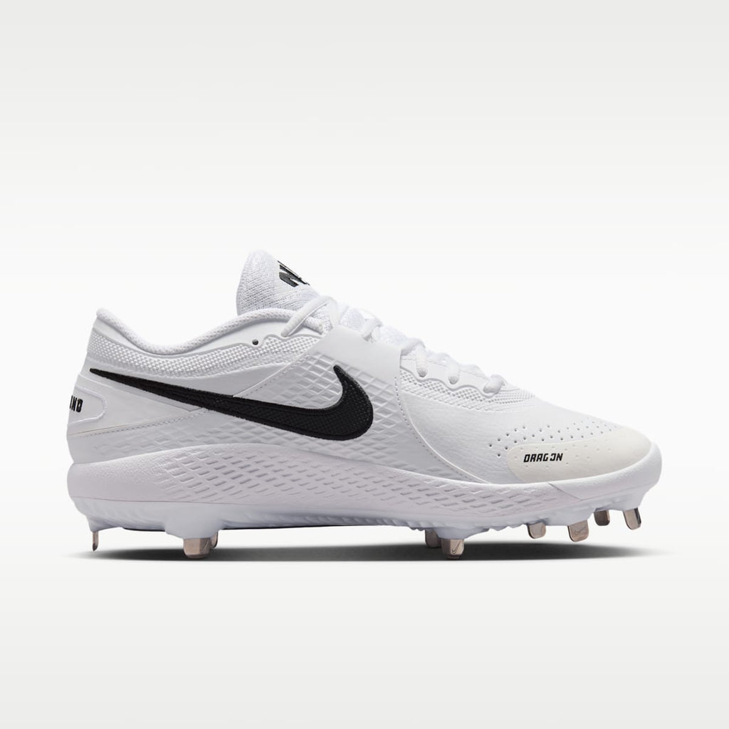 Nike Diamond Gamer MTL Baseball Shoes - White/Black - Image 3