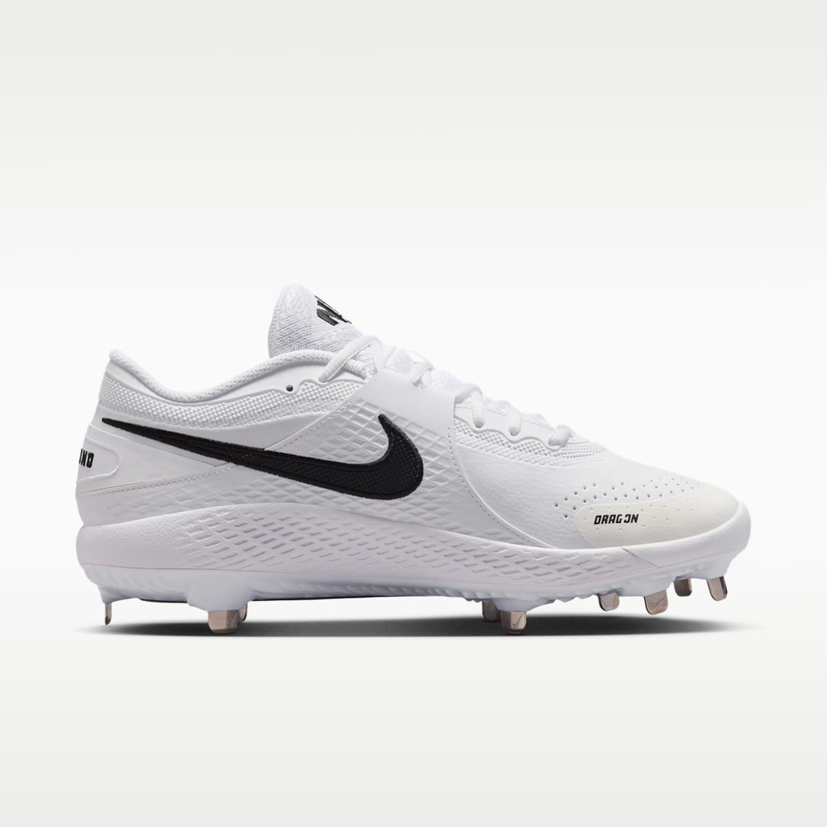 Nike Diamond Gamer MTL Baseball Shoes - White/Black - Image 3